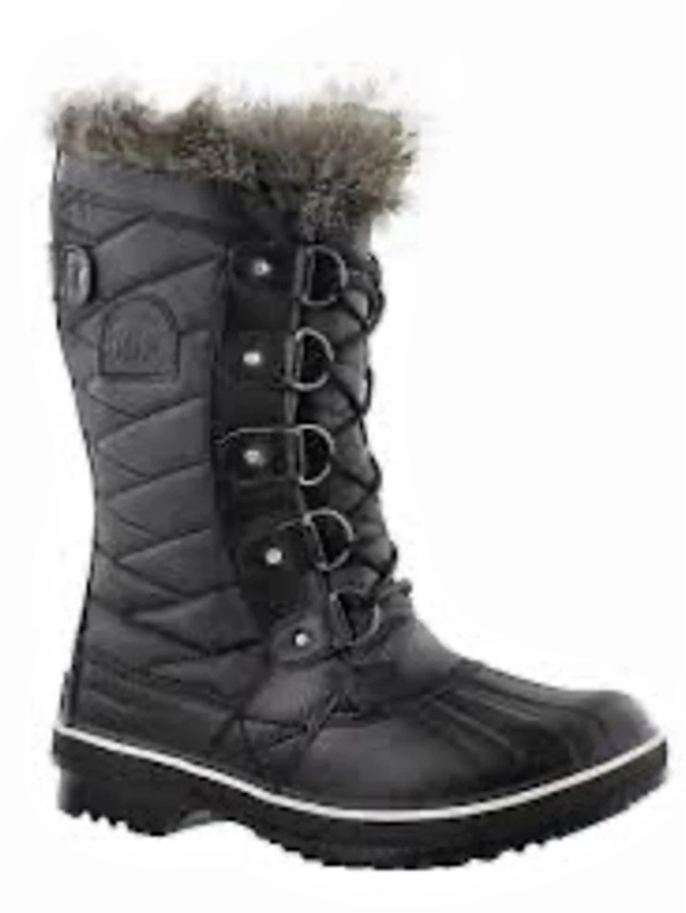 Sorel Joan of Arctic Waterproof Boot Black Winter Lace-Up Boots